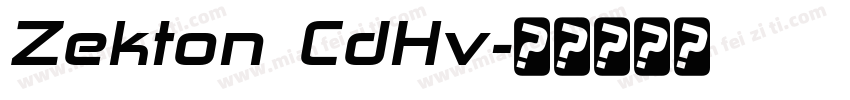 Zekton CdHv字体转换